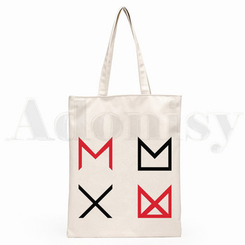 Kpop Monsta X K-pop Drop Shipping Graphic Cartoon Print Τσάντες αγορών Μόδα για κορίτσια Casual Pacakge Τσάντα χειρός