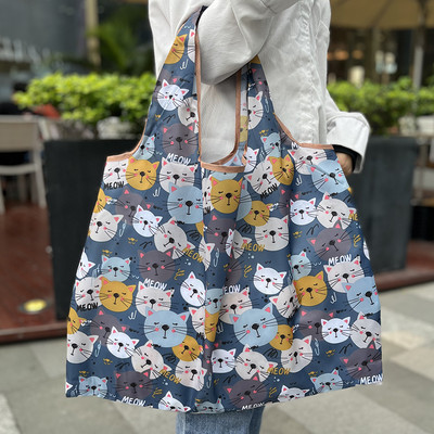 Teška torba za kupovinu namirnica za višekratnu upotrebu, sklopiva torba za kupnju, velika ručna torba od 50 funti, prijenosna ženska torba na rame, lagana i izdržljiva