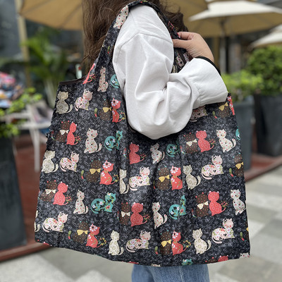 Teška torba za kupovinu namirnica za višekratnu upotrebu, sklopiva torba za kupnju, velika ručna torba od 50 funti, prijenosna ženska torba na rame, lagana i izdržljiva