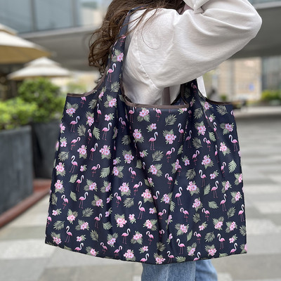 Teška torba za kupovinu namirnica za višekratnu upotrebu, sklopiva torba za kupnju, velika ručna torba od 50 funti, prijenosna ženska torba na rame, lagana i izdržljiva