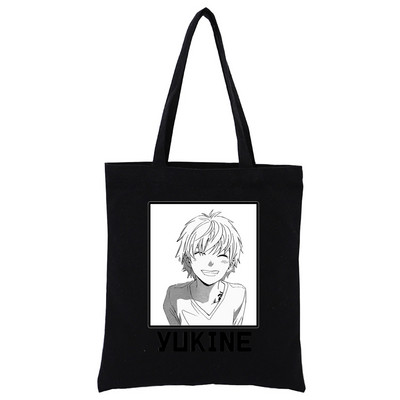 Japāņu anime Noragami Kawaii Stray God YATO Black Canvas Print Iepirkumu somas Meiteņu modes Dzīve Ikdienas iepakojums Rokassoma