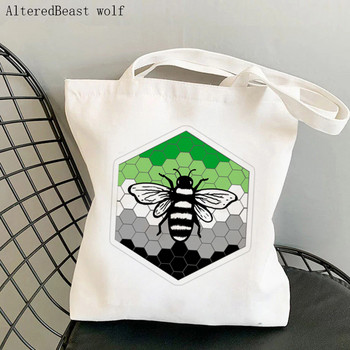 Γυναικεία τσάντα Shopper Pride Bee Hive Illustration Τσάντα Harajuku Shopping Canvas Shopper Τσάντα για κορίτσι Τσάντα ώμου Lady Bag