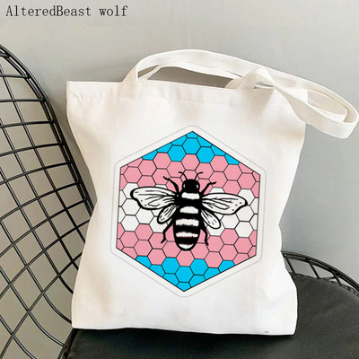 Ženska torba za kupovinu Pride Bee Hive Illustration Bag Harajuku Shopping Platnena torba za kupovinu torba za djevojku Ženska torba na rame