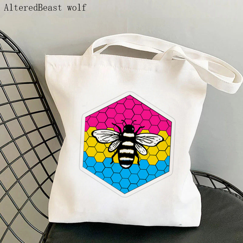 Ženska torba za kupovinu Pride Bee Hive Illustration Bag Harajuku Shopping Platnena torba za kupovinu torba za djevojku Ženska torba na rame