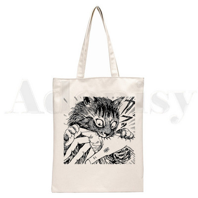 Manga Junji Ito Shintaro Kago Weeaboo Otaku Ručne torbe Torbe na rame Ležerna kupovina Djevojačka torba Ženska elegantna platnena torba