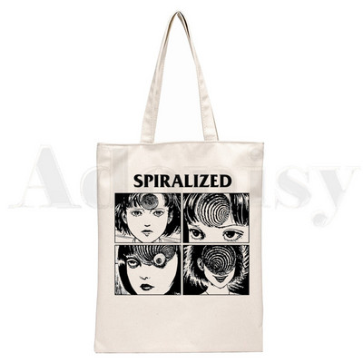 Manga Junji Ito Shintaro Kago Weeaboo Otaku Ručne torbe Torbe na rame Ležerna kupovina Djevojačka torba Ženska elegantna platnena torba