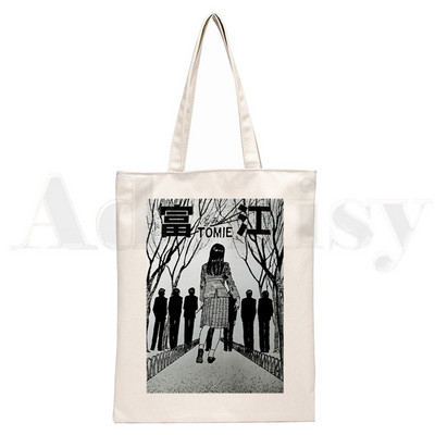 Manga Junji Ito Shintaro Kago Weeaboo Otaku Ručne torbe Torbe na rame Ležerna kupovina Djevojačka torba Ženska elegantna platnena torba