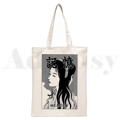 Manga Junji Ito Shintaro Kago Weeaboo Otaku Ručne torbe Torbe na rame Ležerna kupovina Djevojačka torba Ženska elegantna platnena torba