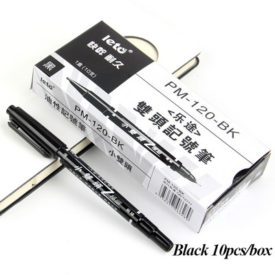 Leto 10 komada malih dvoglavih flomastera Uljna olovka u boji Trajne olovke za fino crtanje Likovni pribor Školski uredski pribor