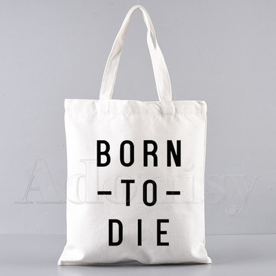 Lana Del Rey Funny Shopping Bag Graphic Tote Harajuku Ženska platnena torba na rame Ženska Ulzzang Eco Large-Capacity