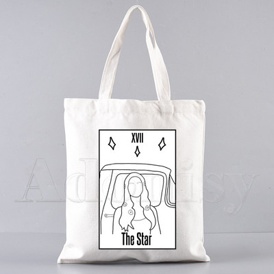 Lana Del Rey Funny Shopping Bag Graphic Tote Harajuku Ženska platnena torba na rame Ženska Ulzzang Eco Large-Capacity