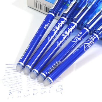 Στυλό 1 τεμ. Erasable Ballpoint ή 10PCS Erasable Refill Set Style Washable Stationery Pens School Office 0,5mm Blue Ink Pen Gel