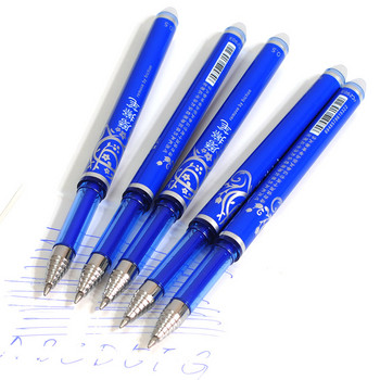 Στυλό 1 τεμ. Erasable Ballpoint ή 10PCS Erasable Refill Set Style Washable Stationery Pens School Office 0,5mm Blue Ink Pen Gel