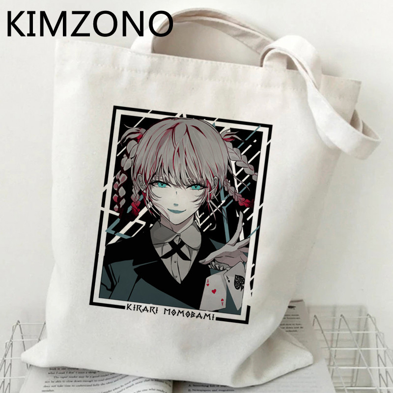 Kakegurui shopping bag bolsa handbag shopper bolso eco bag jute net custom custom