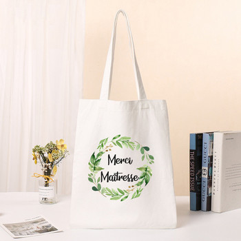 Merci Maîtresse Модна дамска чанта Shoulder Tote Bags Thank You Mistress Print Shopping Bag Ученическа чанта за съхранение на книги