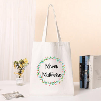 Merci Maîtresse modna ženska torba na rame Tote Tote Thank You Mistress Print Shopping Bag Torbica za pohranu školskih knjiga