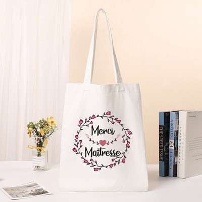 Merci Maîtresse modna ženska torba na rame Tote Tote Thank You Mistress Print Shopping Bag Torbica za pohranu školskih knjiga