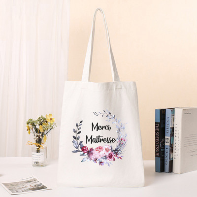 Merci Maîtresse modna ženska torba na rame Tote Tote Thank You Mistress Print Shopping Bag Torbica za pohranu školskih knjiga