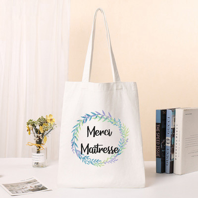 Merci Maîtresse modna ženska torba na rame Tote Tote Thank You Mistress Print Shopping Bag Torbica za pohranu školskih knjiga
