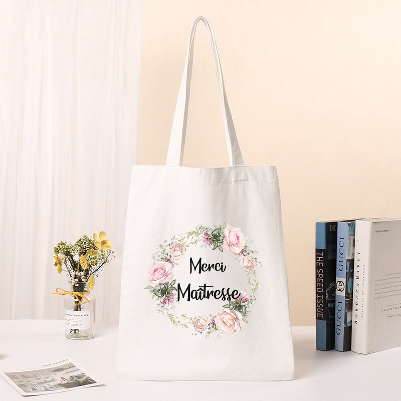 Merci Maîtresse modna ženska torba na rame Tote Tote Thank You Mistress Print Shopping Bag Torbica za pohranu školskih knjiga
