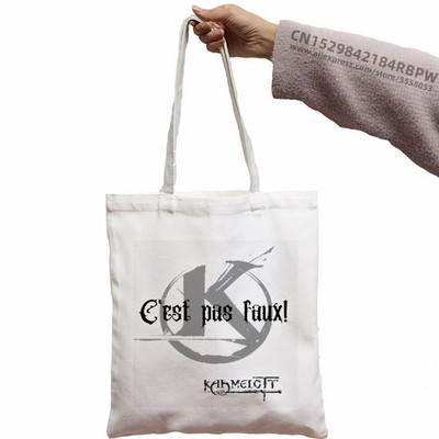 Kaamelott Korea Ulzzang Shopper Bag Print Canvas Tote Bag Ručne torbe Ženska torba Harajuku Torbe na rame
