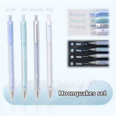 4 vnt Apšvietimo spalvos meno žymeklio rašiklio rinkinys 0,8 mm rutulinis paryškinimo pastelinis įdėklas piešimui rašyti mokyklos reikmenims FC7346