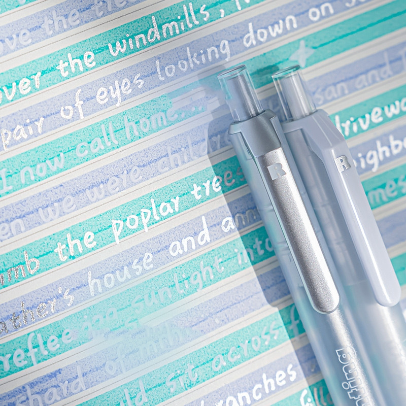 4 vnt Apšvietimo spalvos meno žymeklio rašiklio rinkinys 0,8 mm rutulinis paryškinimo pastelinis įdėklas piešimui rašyti mokyklos reikmenims FC7346