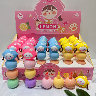 1 buc. Blocuri de construcții îmbinare 3 în 1 culori Unicorn Avocado Moș Crăciun Evidențiere pentru student Artă Desen Marker Pen Cadouri noutate