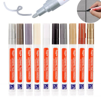 Waterproof White Grout Tile Pen Wall Grout Restorer Marker Pen for Bathroom Wall Floor Decontamination Seam Repair Pens
