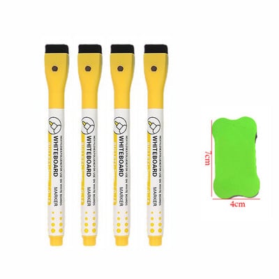 Čarobni markeri u boji u 8 boja koji se mogu izbrisati. Magnet za olovku za bijelu ploču za crtanje učenika koji se može upiti četkom. Školski pribor