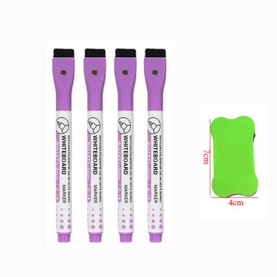 Čarobni markeri u boji u 8 boja koji se mogu izbrisati. Magnet za olovku za bijelu ploču za crtanje učenika koji se može upiti četkom. Školski pribor