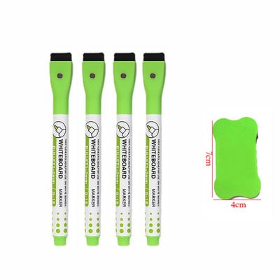 Čarobni markeri u boji u 8 boja koji se mogu izbrisati. Magnet za olovku za bijelu ploču za crtanje učenika koji se može upiti četkom. Školski pribor