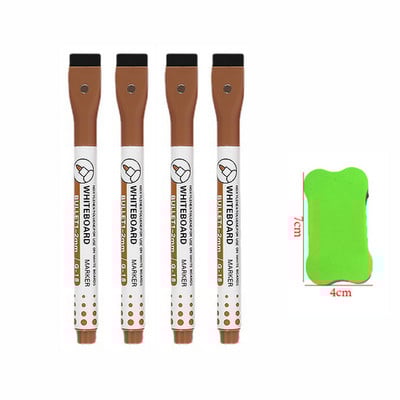 Čarobni markeri u boji u 8 boja koji se mogu izbrisati. Magnet za olovku za bijelu ploču za crtanje učenika koji se može upiti četkom. Školski pribor