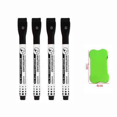 Čarobni markeri u boji u 8 boja koji se mogu izbrisati. Magnet za olovku za bijelu ploču za crtanje učenika koji se može upiti četkom. Školski pribor