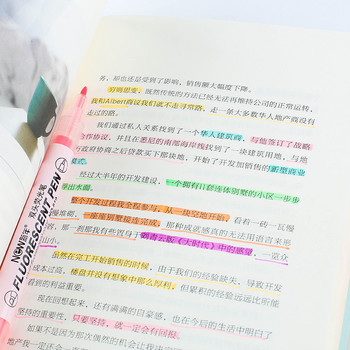 6 PCS маркери с двоен връх Kawaii Macaron Color Manga Маркери DIY Journal Пастелни флуоресцентни писалки Комплект корейски канцеларски материали