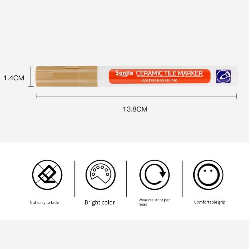 Keraminių plytelių rašiklis sieninis skiedinio restauravimo rašiklis, taisymo žymeklis skiedinio užpildymo rašiklis, skirtas plytelių atstatymui, sienos grindys vonios kambarys virtuvė balta