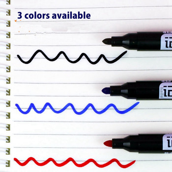 Haile 6 Pcs Oily Waterproof Permanent Fine Point Color Marker Pens for Tire Markers Signature Pen Stationery Art Supplies