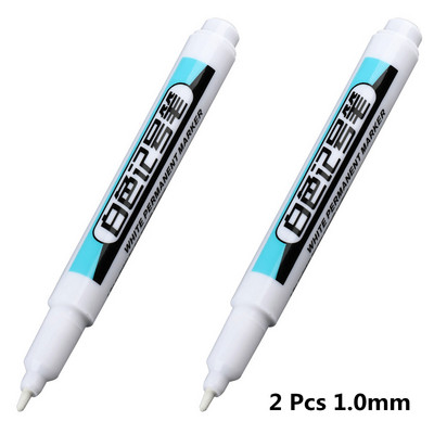 2/3 buc/set pentru pixuri de marcare cu cap lung din metal, plastic rezistent la apă uleios, stilou alb de mare capacitate, papetărie 0,7/1,0/2,5 mm