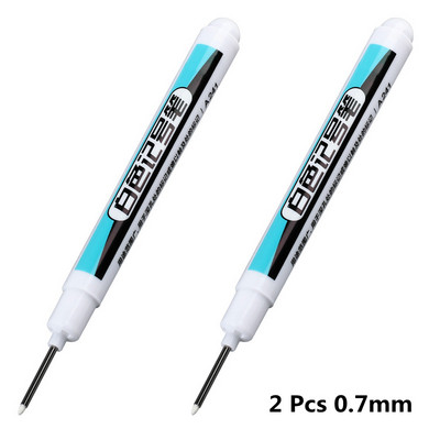 2/3 buc/set pentru pixuri de marcare cu cap lung din metal, plastic rezistent la apă uleios, stilou alb de mare capacitate, papetărie 0,7/1,0/2,5 mm