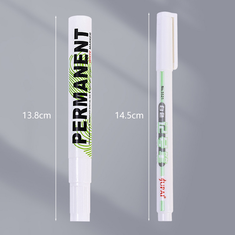 1/5/10 vnt. balti žymekliai 1,0 mm / 3,0 mm alyvai atsparus vandeniui baltas gelinis rašiklis „pasidaryk pats“ grafiti eskizų žymekliai rašyti piešimo raštinės reikmenys
