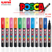 1 UNI Ball POSCA PC-1M Marker Pen POP Poster Pen/Graffiti Advertisement 0,7 mm Umjetnički pribor Višebojni Dodatni umjetnički pribor