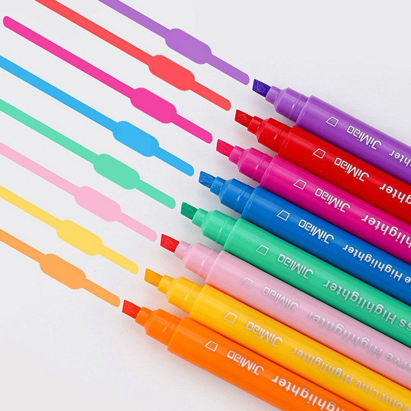 8Pcs dvostruka olovka za označavanje krivulje u obliku cvijeta Curve Line Markeri za grafite Višestruki oblici Markeri Olovka za pisanje