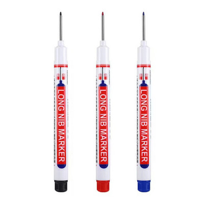 1/4kom set bijelih trajnih olovki za Wood Rock Plastiku Kožu Staklo Kamen Metal Platno Keramiku Oznaka za duboke rupe 0,7 mm