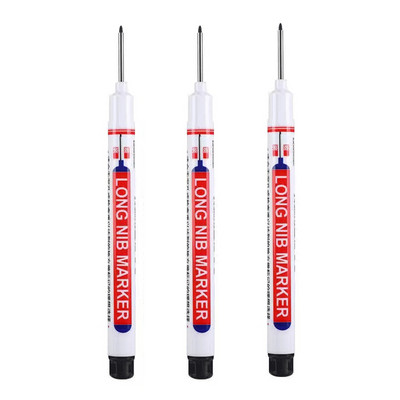 1/4kom set bijelih trajnih olovki za Wood Rock Plastiku Kožu Staklo Kamen Metal Platno Keramiku Oznaka za duboke rupe 0,7 mm