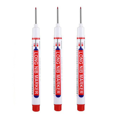 1/4kom set bijelih trajnih olovki za Wood Rock Plastiku Kožu Staklo Kamen Metal Platno Keramiku Oznaka za duboke rupe 0,7 mm