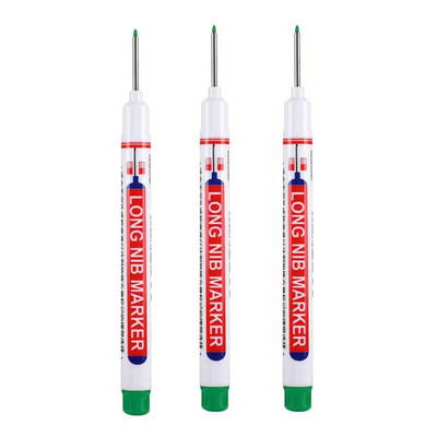 1/4kom set bijelih trajnih olovki za Wood Rock Plastiku Kožu Staklo Kamen Metal Platno Keramiku Oznaka za duboke rupe 0,7 mm