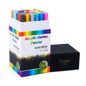 Akrylové farebné fixky, kamenné keramické graffiti farby, pero na vodnej báze, albumové pero, farebné fixky na maľovanie, papiernictvo