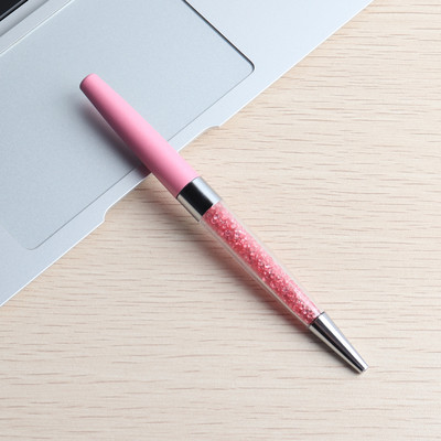 3/20 gab./komplekts kristāla lodīšu pildspalvas kancelejas piederumi biroja skolas piederumi vērpšanai no metāla augstas kvalitātes luksusa rullīšu dāvanu kristāla pildspalvas