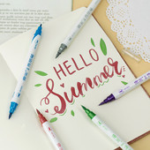 1kom metalik boja kist olovka dvostrani umjetnički marker linija za crtanje natpisi dnevnik album boja kaligrafija A6529