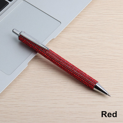 1PCS pix cu bile de cristal Stilo de presă Pixuri de cristal de lux pentru școală, birou, cadou de afaceri, articole de papetărie G2 reumplere 0,7 mm negru albastru